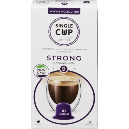 Капсулы для кофемашин Single Cup Coffee Strong (10 штук в упаковке) Капсулы для кофемашин Single Cup Coffee Strong (10 штук в упаковке)