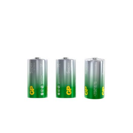 Батарейки КОМПЛЕКТ 2 шт., GP Super G-Tech, С (LR14, 14А), алкалиновые, блистер, 14A-2CR2