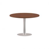 Конференц стол ПРГ-100 Орех Французский/Белый D1000х750 Конференц стол ПРГ-100 Орех Французский/Белый D1000х750