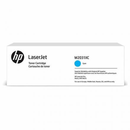 Картридж лазерный HP (W2031X) Color LaserJet M454dn/M479dw и др, №415X, голубой, оригинальный, ресурс 6000 страниц
