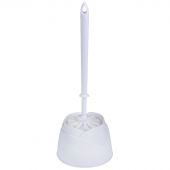 Ерш для унитаза OfficeClean, с подставкой, пластик, белый
