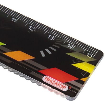 Линейка пластиковая 15 см, ПИФАГОР "Авто", цветная печать, с волнистым краем, европодвес, 210634 Линейка пластиковая 15 см, ПИФАГОР "Авто", цветная печать, с волнистым краем, европодвес, 210634