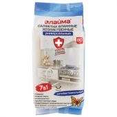 Салфетки влажные хозяйственные LAIMA "УНИВЕРСАЛЬНЫЕ "7 в 1", антибактериальные, 80 шт., 605659 Салфетки влажные хозяйственные LAIMA "УНИВЕРСАЛЬНЫЕ "7 в 1", антибактериальные, 80 шт., 605659