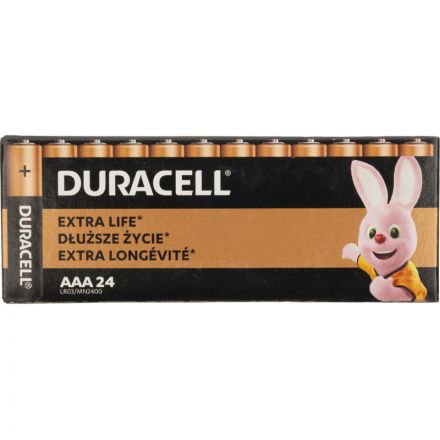 Батарейка DURACELL Basic MN2400 LR03 AAA BL24 24шт/уп Батарейка DURACELL Basic MN2400 LR03 AAA BL24 24шт/уп