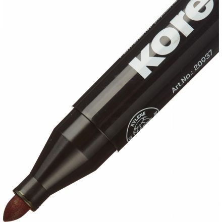 Маркер перманентный Kores 20937 красный (толщина линии 1.5-3 мм) Маркер перманентный Kores 20937 красный (толщина линии 1.5-3 мм)