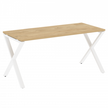 Loft Стол рабочий VR.L-SRX-4.7 Тиквуд светлый/Белый металл 1580*720*750 Loft Стол рабочий VR.L-SRX-4.7 Тиквуд светлый/Белый металл 1580*720*750