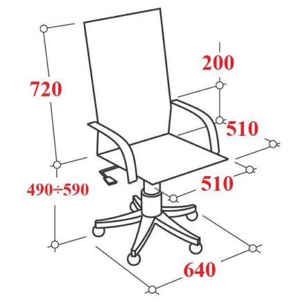 Кресло RC_РК 200 S ткань черный хром Кресло RC_РК 200 S ткань черный хром