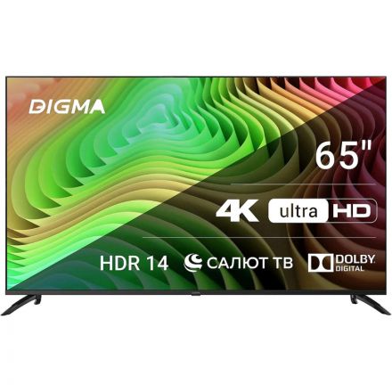 Телевизор Digma DM-LED65UBB40, UHD, смарт (Салют ТВ) Телевизор Digma DM-LED65UBB40, UHD, смарт (Салют ТВ)