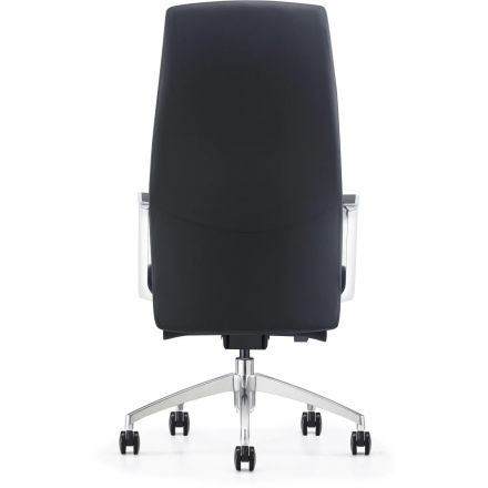 Кресло ЮФК Комус Мебель Easy Chair 501, экокожа, черный, алюминий