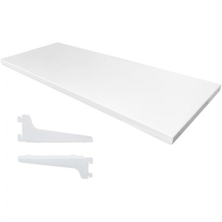 Полка РЭ_металл.усилен.ФОРТ ПУ-07W,д/стеллаж.систем 700x270 белый (701344)