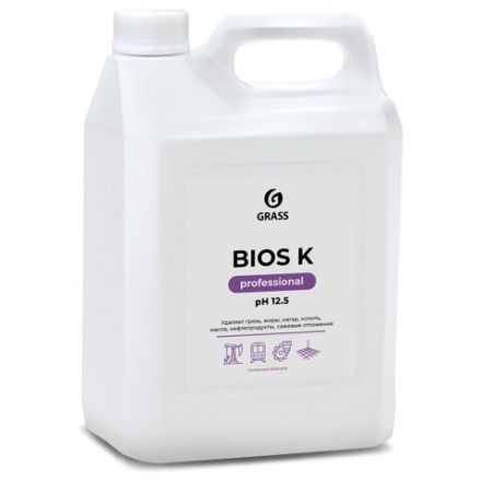 Средство моющее 5,6 кг, GRASS BIOS K для промышленного оборудования, щелочное, концентрат, 125196