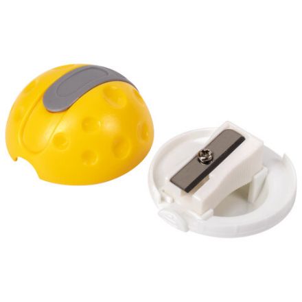 Точилка ЮНЛАНДИЯ "Грибочек", с контейнером, пластиковая, корпус ассорти, 228460 Точилка ЮНЛАНДИЯ "Грибочек", с контейнером, пластиковая, корпус ассорти, 228460