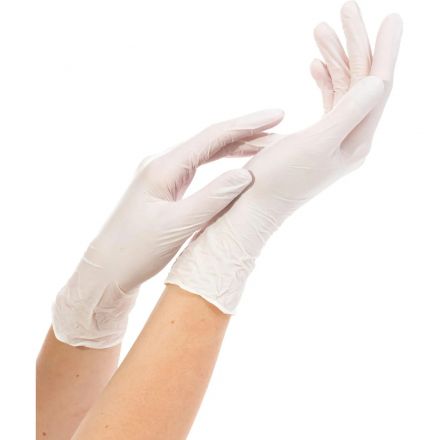 Перчатки нитрил., н/с, н/о,3,9гр./шт,бел.Nitrimax (XS) 50 п/уп