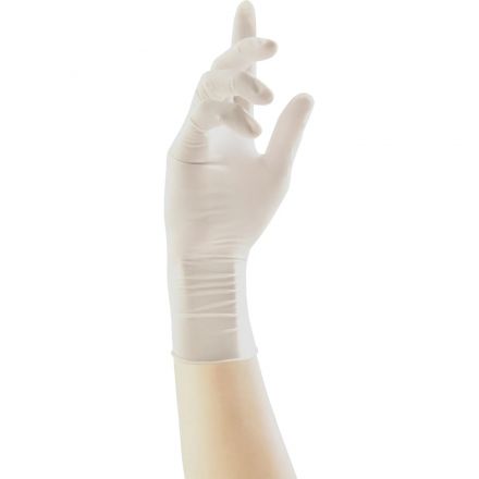 Перчатки нитрил., н/с, н/о,3,9гр./шт,бел.Nitrimax (XS) 50 п/уп