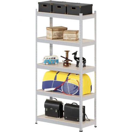 Стеллаж металлический FL_HIT BOARD 912х1824х400/5 полок МДФ, оцинкованный Стеллаж металлический FL_HIT BOARD 912х1824х400/5 полок МДФ, оцинкованный