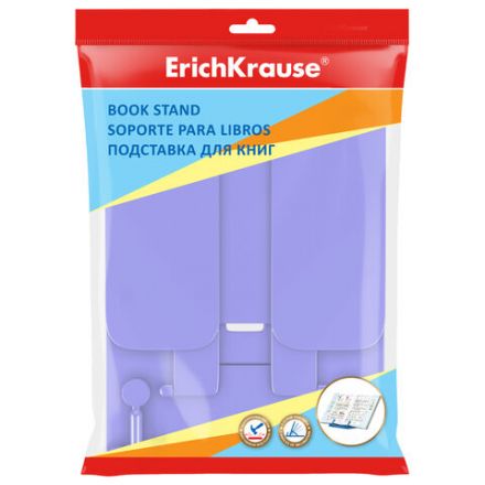 Подставка для книг и учебников ERICH KRAUSE "Pastel", пластиковая, фиолетовая, 53533 Подставка для книг и учебников ERICH KRAUSE "Pastel", пластиковая, фиолетовая, 53533