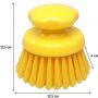 Щетка ручная FBK круглая скребковая жесткая D125мм желтая 54154-4 Щетка ручная FBK круглая скребковая жесткая D125мм желтая 54154-4