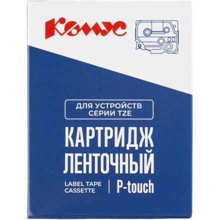 Картридж Комус TZE-262(Brother TZE-262 красный на белом ,36мм/8м)