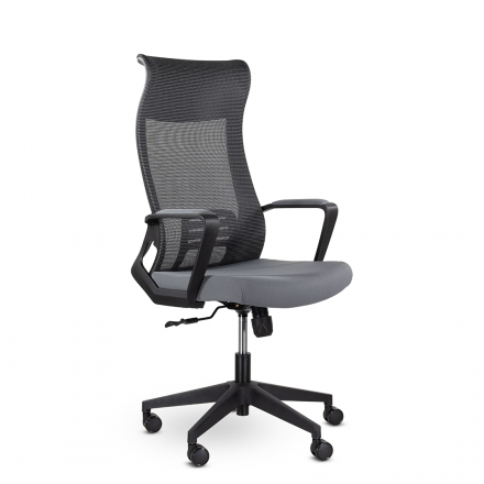 Кресло UTFC Рекорд М-878 черный пластик (серый) Кресло UTFC Рекорд М-878 черный пластик (серый)