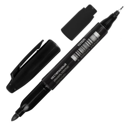 Маркер перманентный двусторонний STAFF "Manager" PM-625, ЧЕРНЫЙ, наконечники 0,8 мм / 2,2 мм, 151625 Маркер перманентный двусторонний STAFF "Manager" PM-625, ЧЕРНЫЙ, наконечники 0,8 мм / 2,2 мм, 151625