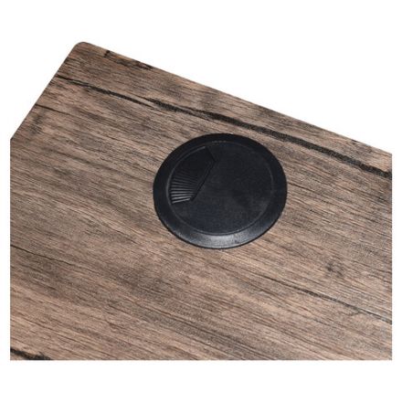 Стол на металлокаркасе BRABIX "LOFT CD-006", 1200х500х730 мм, 2 полки, цвет морёный дуб, 641224 Стол на металлокаркасе BRABIX "LOFT CD-006", 1200х500х730 мм, 2 полки, цвет морёный дуб, 641224