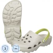 Сабо женские Ола, дымчато-серый/салатовый р.39