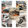 Тетрадь 24 л. BRAUBERG, клетка, обложка картон, AUTO-MOTO, 107307