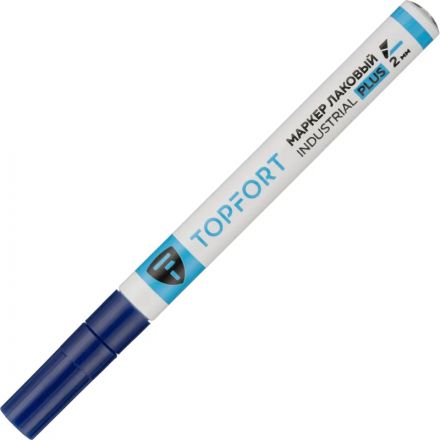 Маркер лаковый TOPFORT Industrial Plus 2 мм синий Маркер лаковый TOPFORT Industrial Plus 2 мм синий