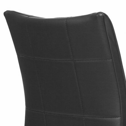 Кресло BRABIX "Stream MG-314", без подлокотников, пятилучие серебристое, экокожа, черное, 532077 Кресло BRABIX "Stream MG-314", без подлокотников, пятилучие серебристое, экокожа, черное, 532077