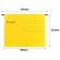Папка подвесная регистратура Комус желтая Foolscap, 25 шт