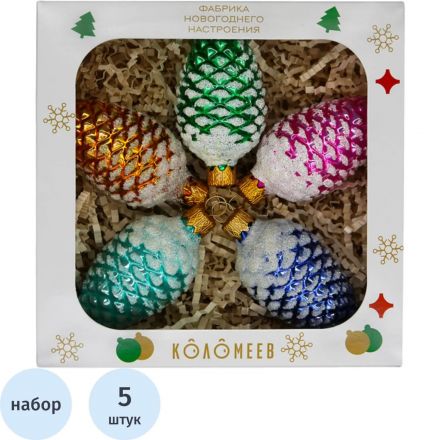 Набор игрушек Шишки, из 5 фигурок, в подарочной упаковке, НФ-2219