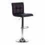 Стул барный Барбер/Barber (мод.KY711D) металл/экокожа, 43х50х92-103см, черный/хром