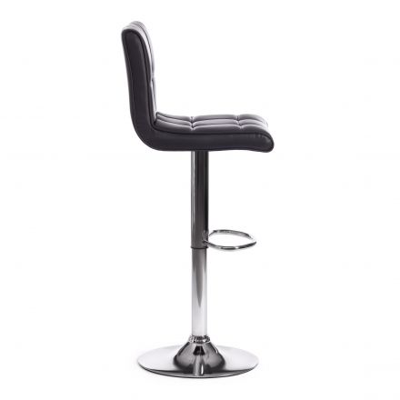 Стул барный Барбер/Barber (мод.KY711D) металл/экокожа, 43х50х92-103см, черный/хром