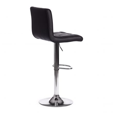 Стул барный Барбер/Barber (мод.KY711D) металл/экокожа, 43х50х92-103см, черный/хром