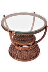 Столик кофейный Andrea ротанг, D60х50см, Pecan Washed (античн. орех) Столик кофейный Andrea ротанг, D60х50см, Pecan Washed (античн. орех)