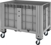 Контейнер 1200х800х913 мм сплошной серый на колесах