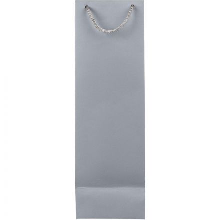 Пакет подарочный бумажный под бутылку Vindemia, серый,75556.10