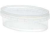 Контейнер п/п 0,33л. овальный, с прозрачной крышкой цв. прозрачный Контейнер п/п 0,33л. овальный, с прозрачной крышкой цв. прозрачный