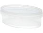 Контейнер п/п 0,33л. овальный, с прозрачной крышкой цв. прозрачный