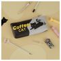 Пенал мягкий 200*85*30 MESHU "Coffee cat", искусственная кожа Пенал мягкий 200*85*30 MESHU "Coffee cat", искусственная кожа