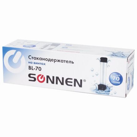 Стаканодержатель SONNEN BL-70, 70 стаканов, на винтах, черный, 455001 Стаканодержатель SONNEN BL-70, 70 стаканов, на винтах, черный, 455001