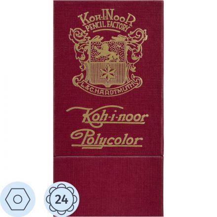 Карандаши цветные худож POLYCOLOR RETRO 3824 24цв/наб пенал 3824024020TK Карандаши цветные худож POLYCOLOR RETRO 3824 24цв/наб пенал 3824024020TK