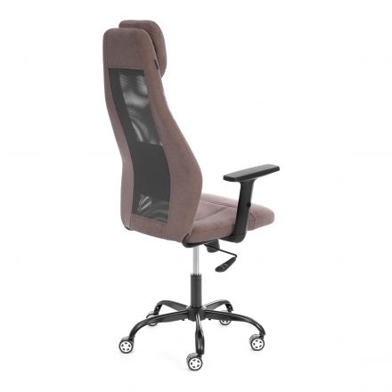 Кресло AVIATOR PLT metalBL ткань, светло - коричневый / серый, KUB 03/W-12