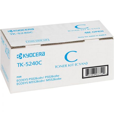 Тонер-картридж Kyocera TK-5240C голубой оригинальный Тонер-картридж Kyocera TK-5240C голубой оригинальный