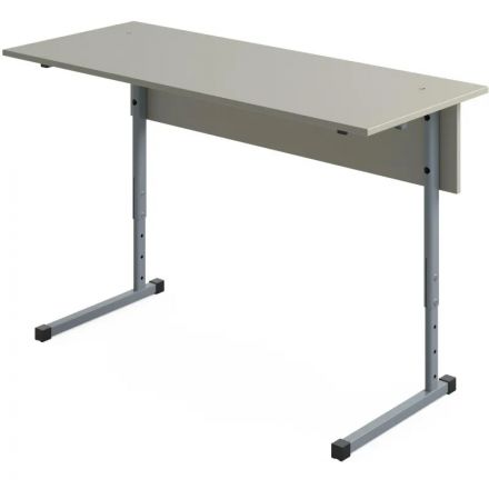 Парта МЕТ_Стол ученический Комфорт 2-местный 3-7г.р. серый/серый
