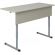 Парта МЕТ_Стол ученический Комфорт 2-местный 3-7г.р. серый/серый