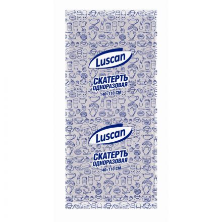 Скатерть одноразовая Luscan спанбонд 110x140 см белая
