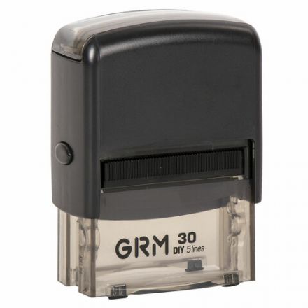 Штамп самонаборный 5-строчный, оттиск 47х18 мм, синий без рамки, GRM 30, КАССА В КОМПЛЕКТЕ, 116000030 Штамп самонаборный 5-строчный, оттиск 47х18 мм, синий без рамки, GRM 30, КАССА В КОМПЛЕКТЕ, 116000030