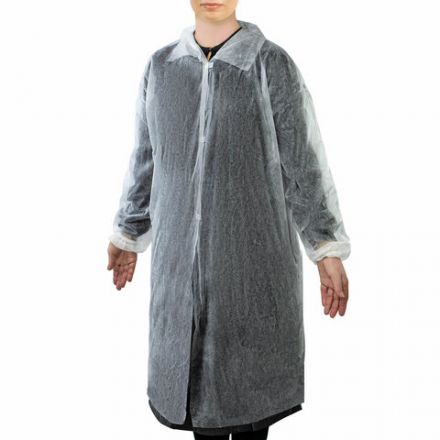 Халат одноразовый белый на липучках КОМПЛЕКТ 10 шт., XXL, 56-58 размер, 110 см, рукав на резинке, 30 г/м2, ОПТИТРЕЙД Халат одноразовый белый на липучках КОМПЛЕКТ 10 шт., XXL, 56-58 размер, 110 см, рукав на резинке, 30 г/м2, ОПТИТРЕЙД