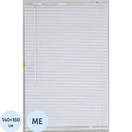 Жалюзи Комус Мебель алюминиевые 140x160см, белые